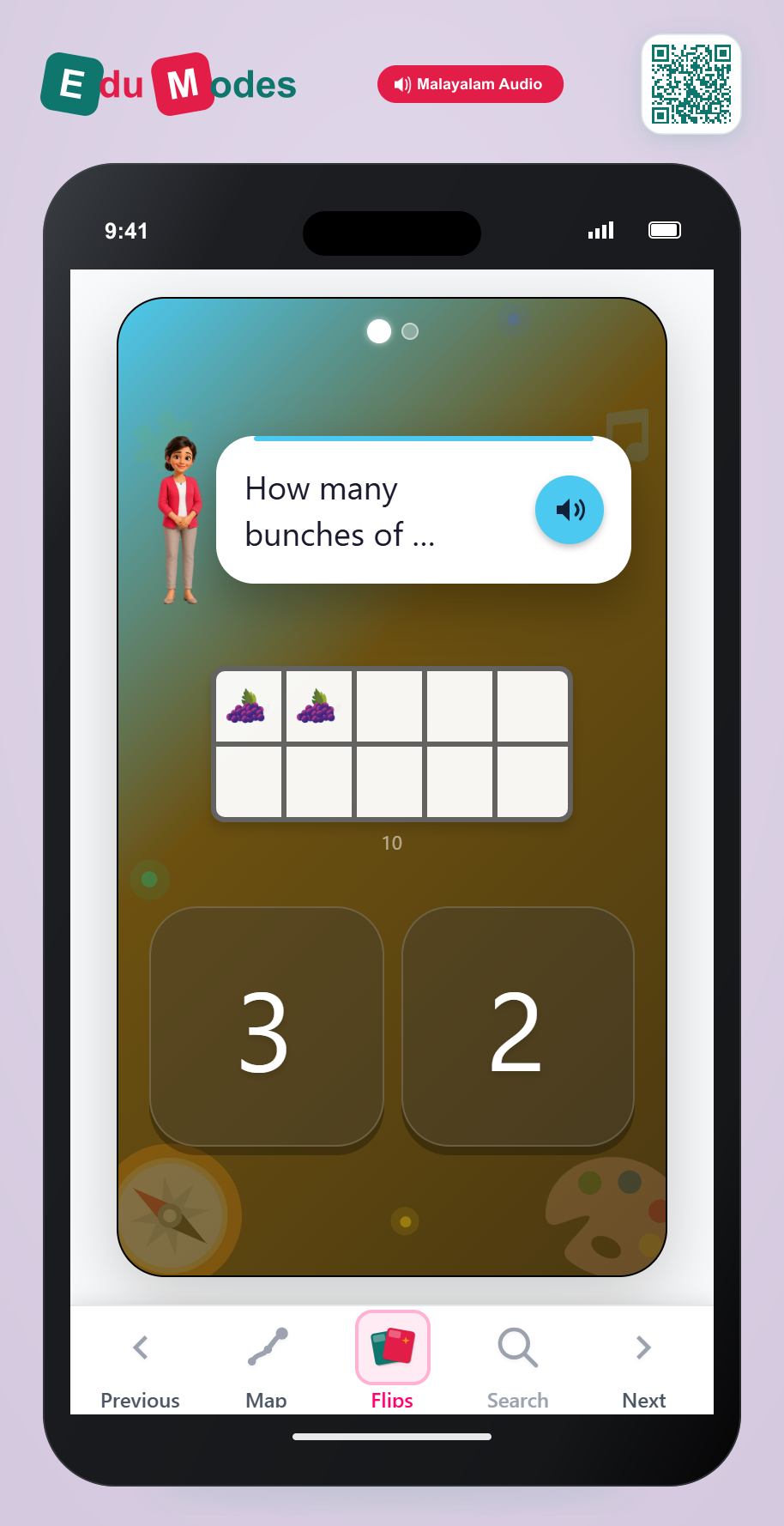 Counting Grapes Practice - Interactive Learning Game Preview