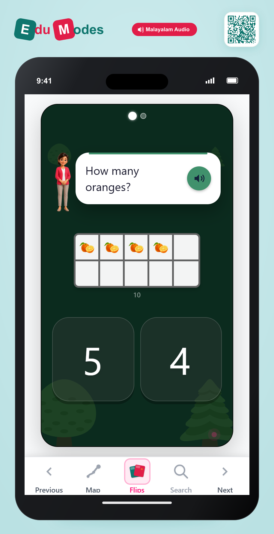 Counting Oranges Practice - Interactive Learning Game Preview