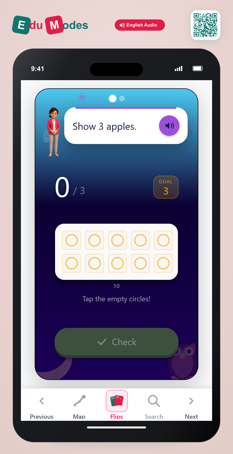 Show Numbers 3 and 5 - Interactive Learning Game Preview