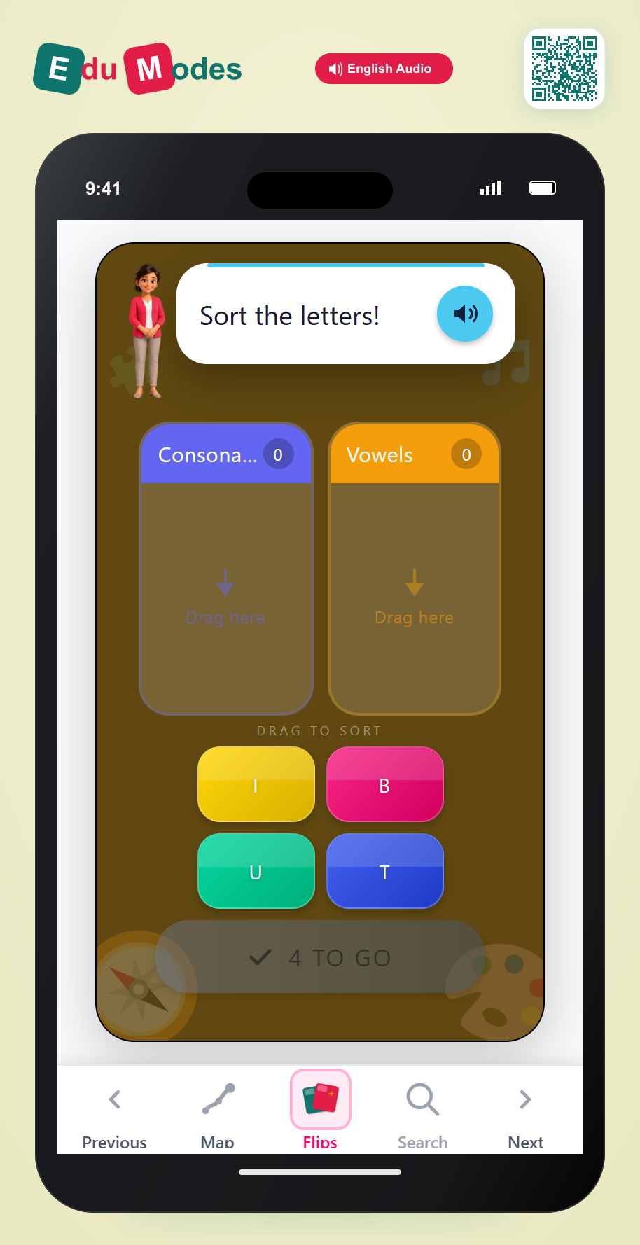 Sort Letters 2 - Interactive Learning Game Preview