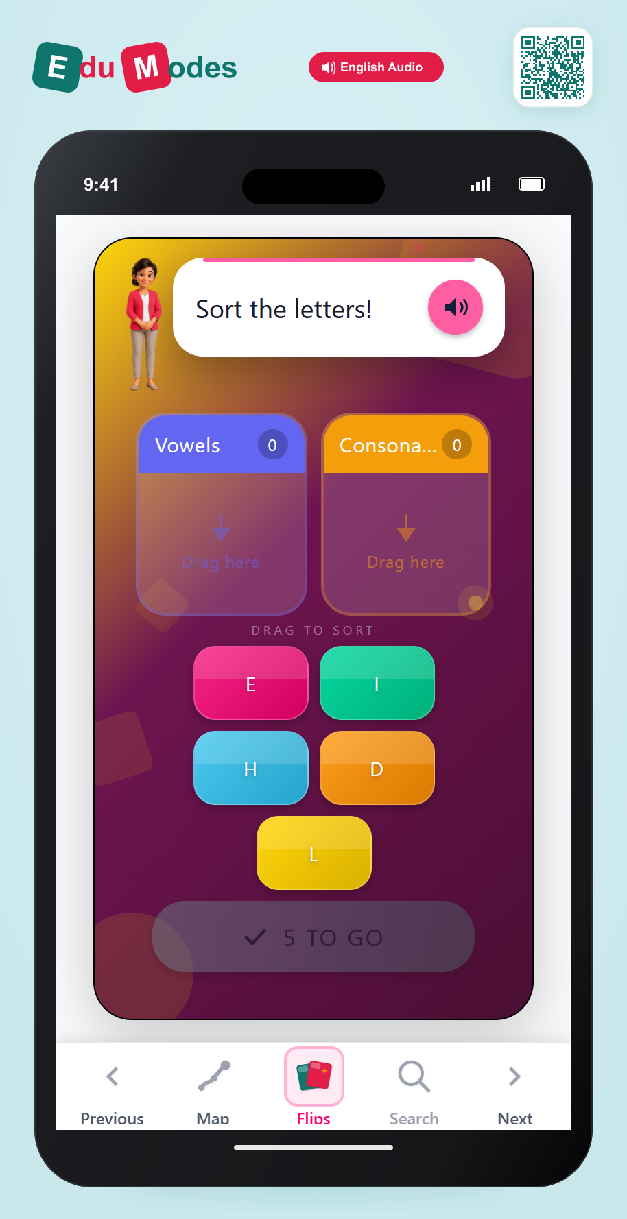 Sort Letters 3 - Interactive Learning Game Preview