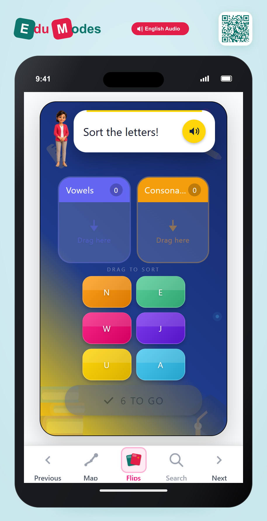 Sort Letters 4 - Interactive Learning Game Preview