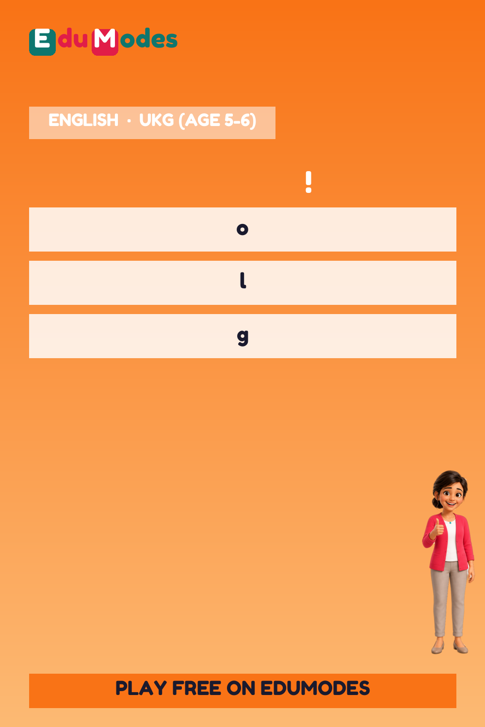 Find the Vowel - Review (Malayalam) - Interactive Learning Game Preview