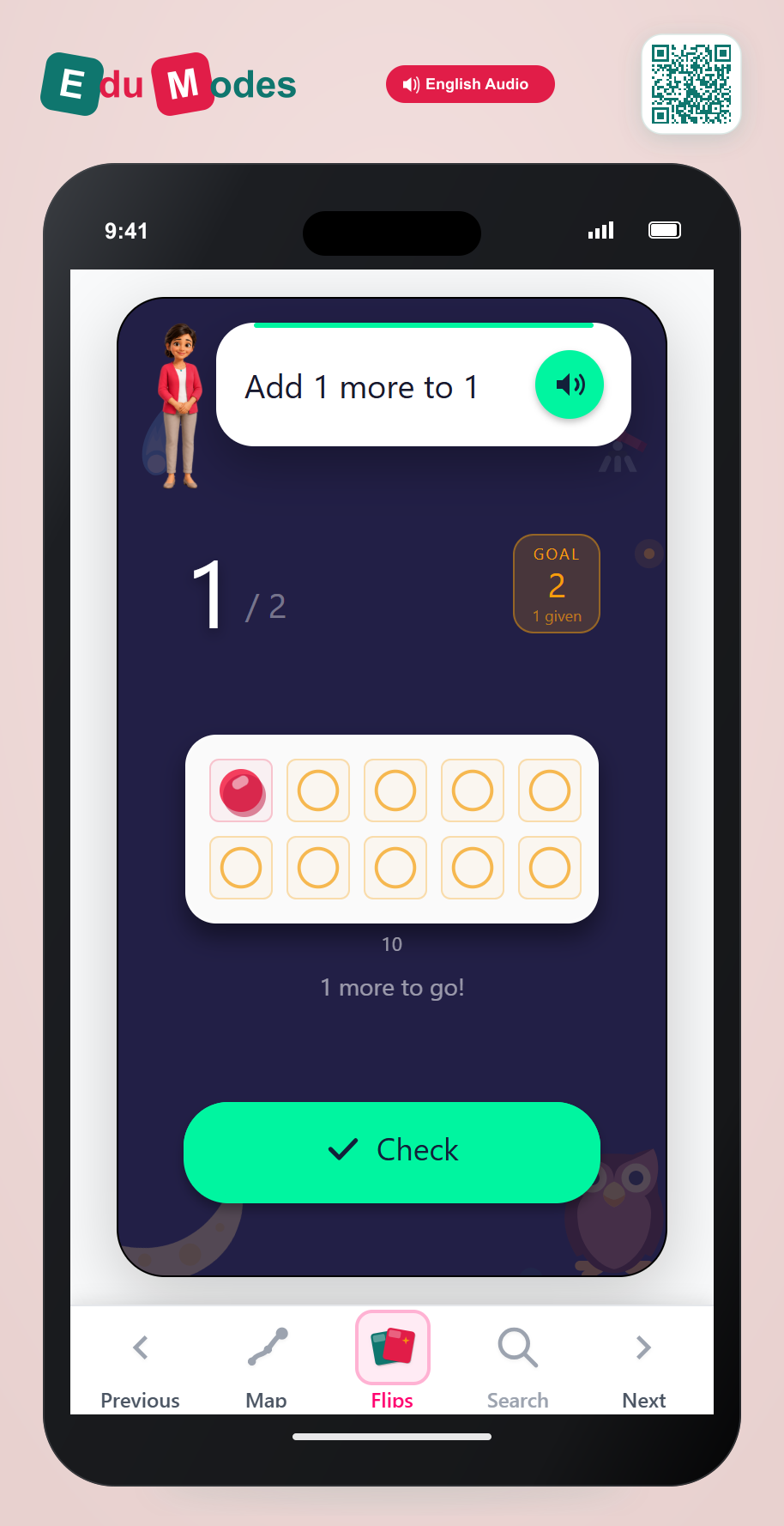 Build one more than 1 - Interactive Learning Game Preview