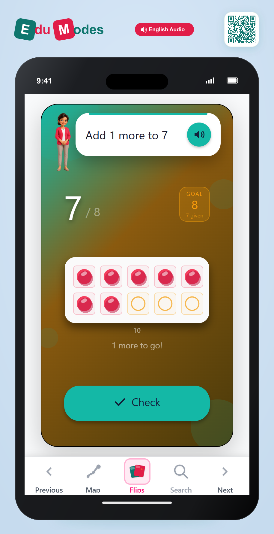 Build one more than 7 - Interactive Learning Game Preview