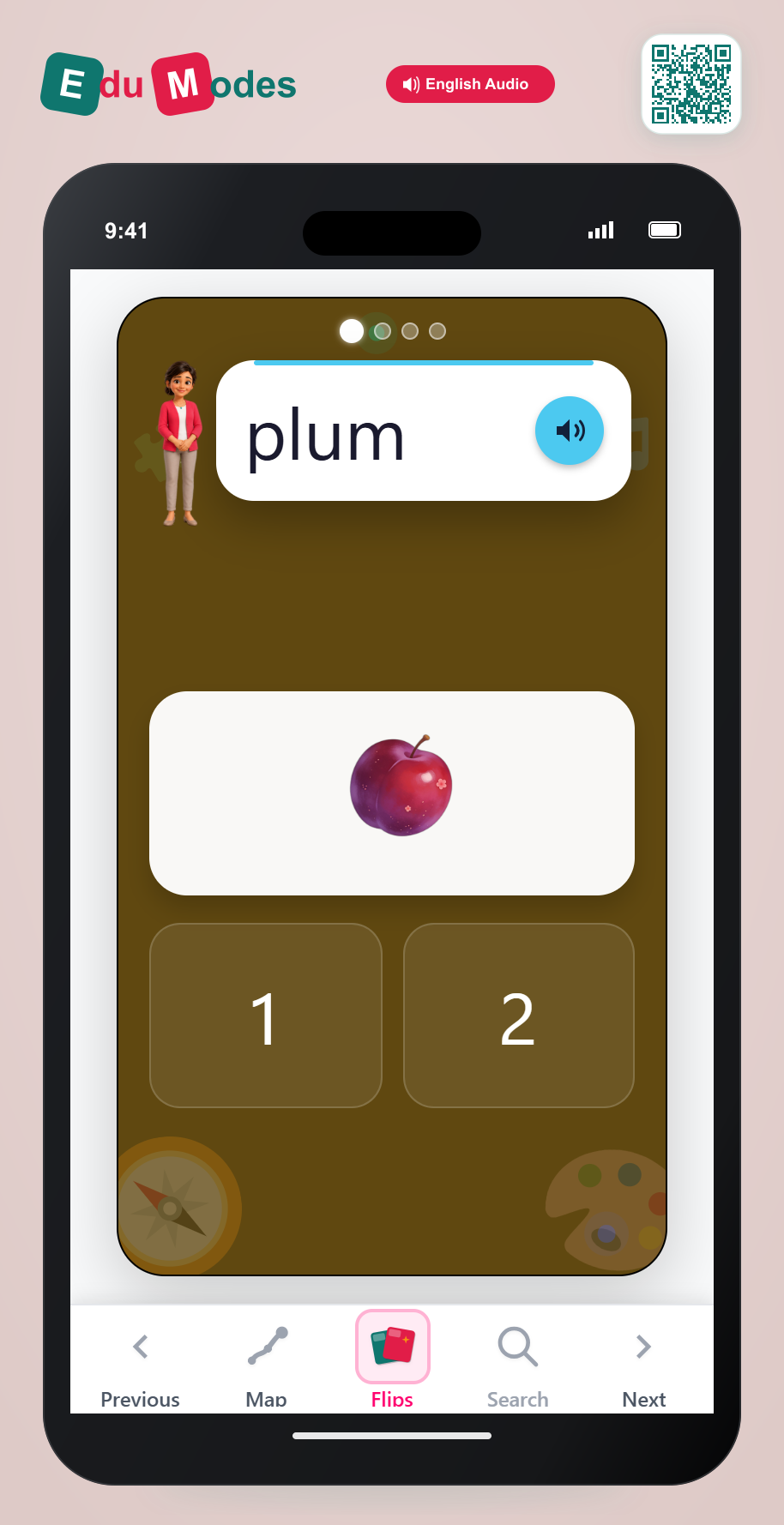 Syllables with Fruits - Interactive Learning Game Preview