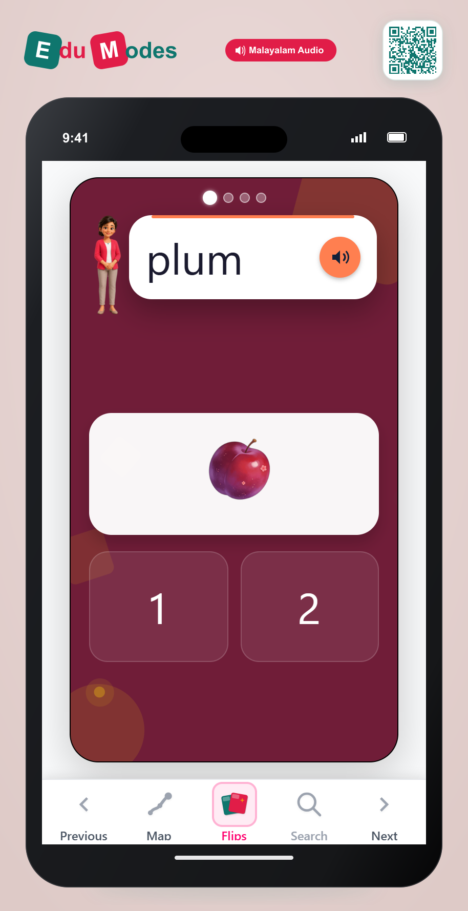 Syllables with Fruits - Interactive Learning Game Preview