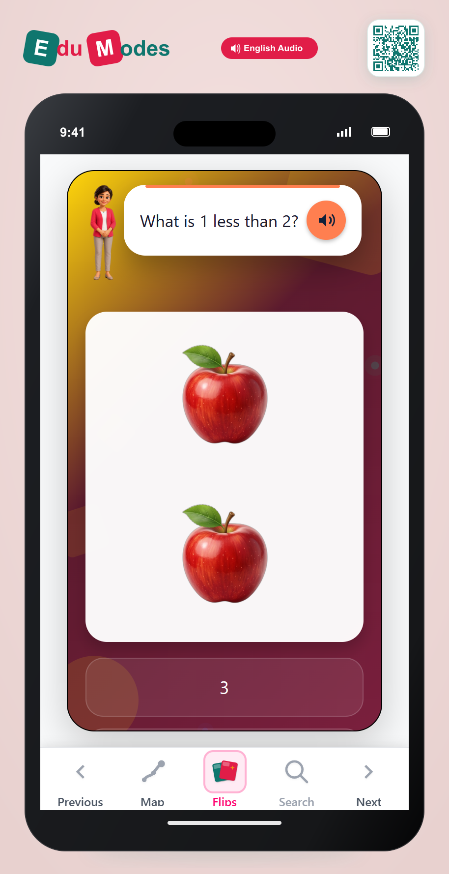 One less than 2 - Visual - Interactive Learning Game Preview