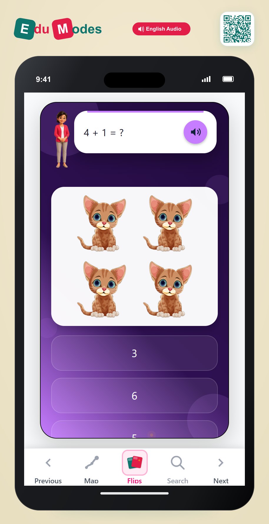 One more than 4 (Visual) - Interactive Learning Game Preview