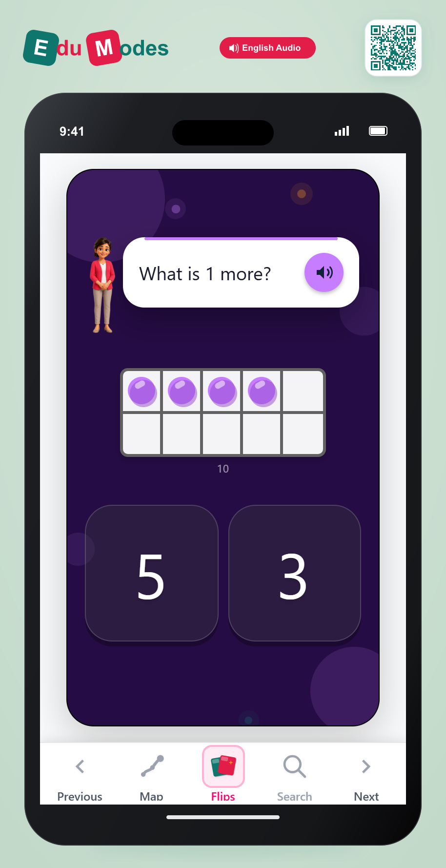 Count 1 More (Dots 1) - Interactive Learning Game Preview
