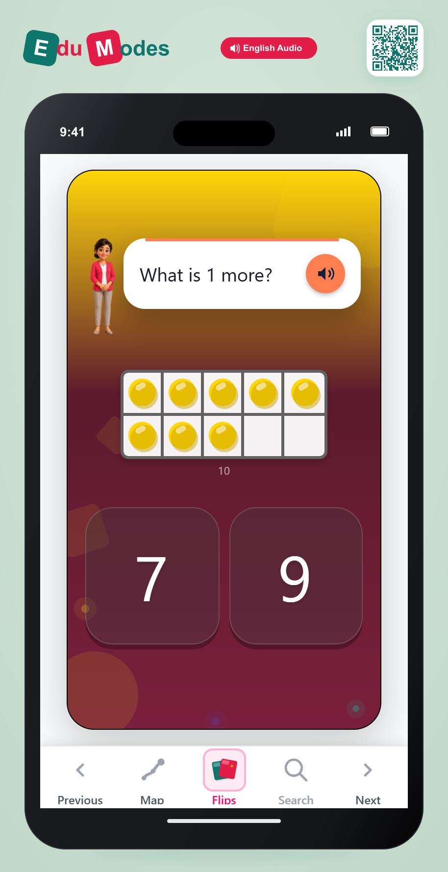 Count 1 More (Dots 2) - Interactive Learning Game Preview