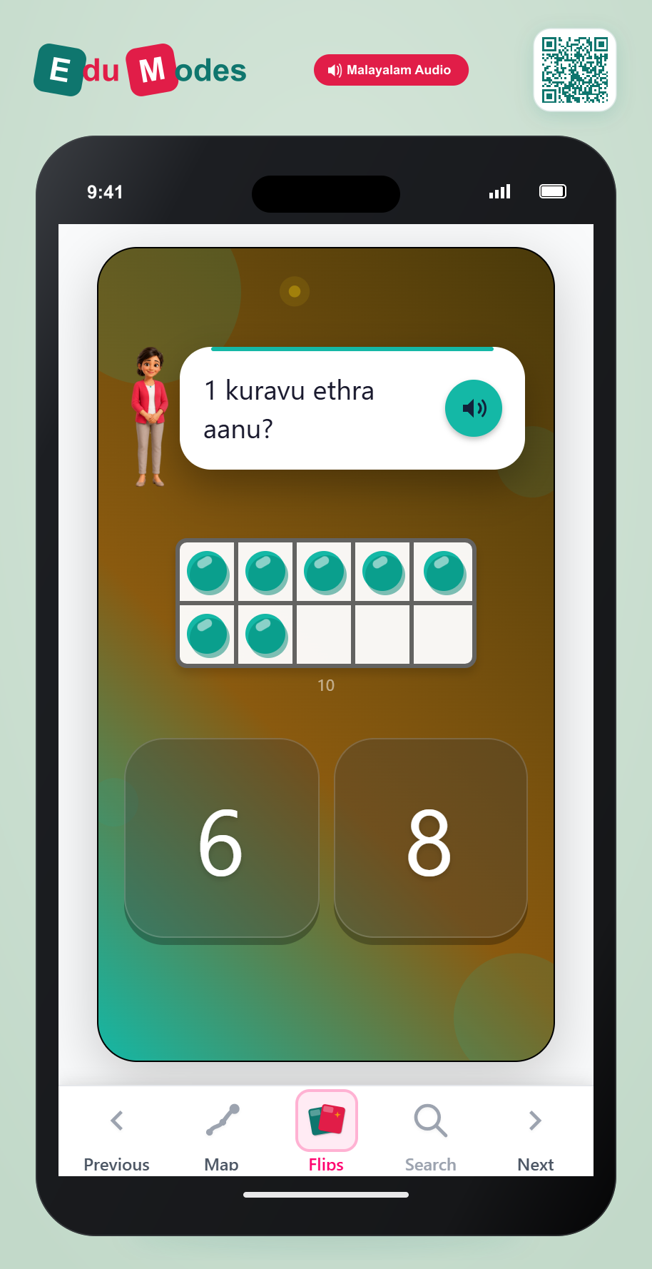Count 1 Less (Dots 1) - Interactive Learning Game Preview