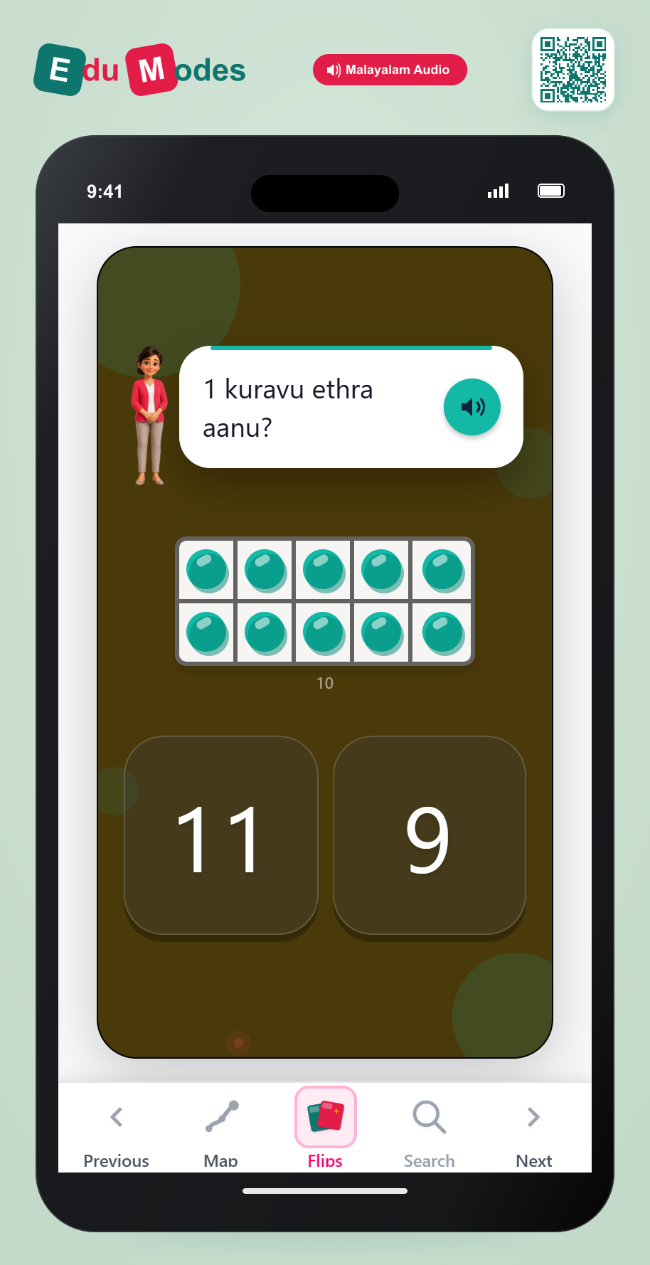 Count 1 Less (Dots 2) - Interactive Learning Game Preview