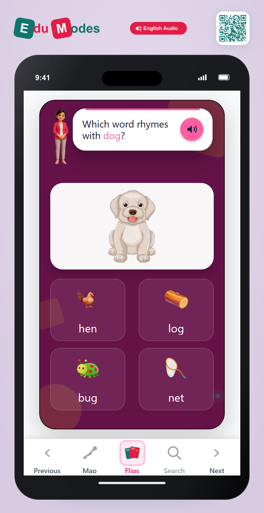 Which word has the same ending? - Part 2 - Interactive Learning Game Preview