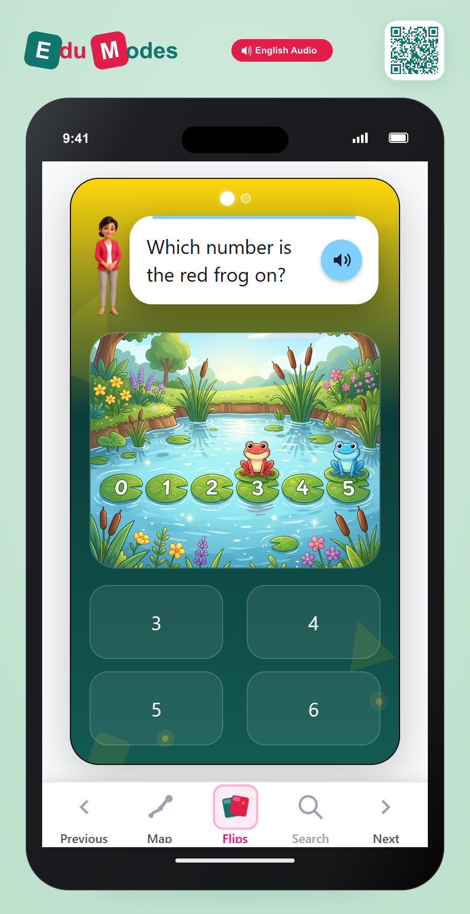 Number lines up to 10 - Lily Pads Quiz - Interactive Learning Game Preview