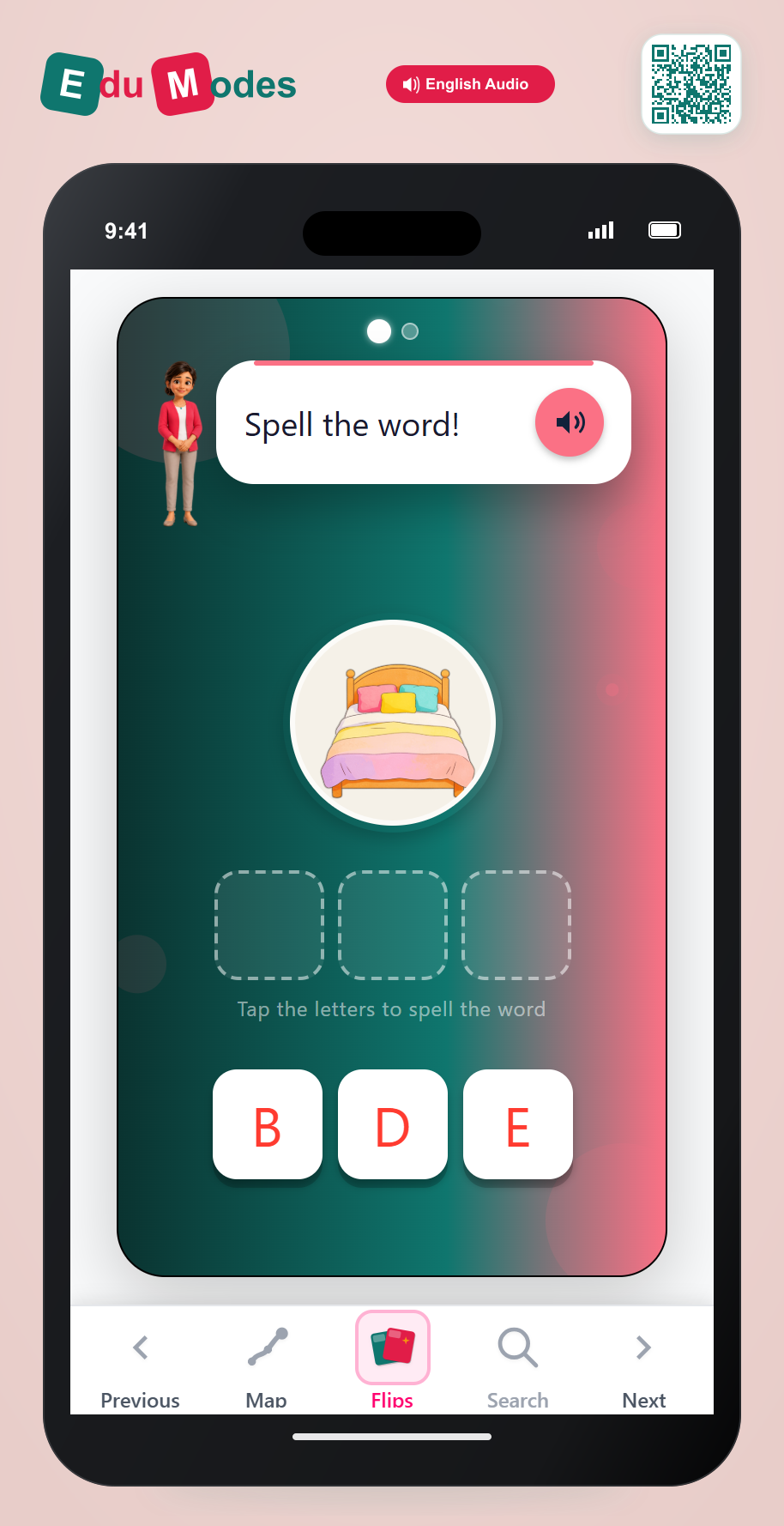 Identify Sounds in BED & PAN - Interactive Learning Game Preview