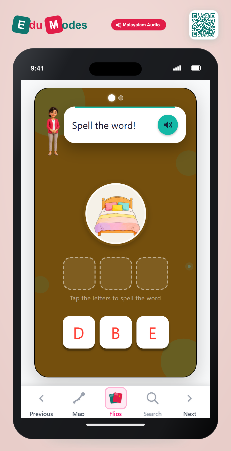 Identify Sounds in BED & PAN (Malayalam) - Interactive Learning Game Preview