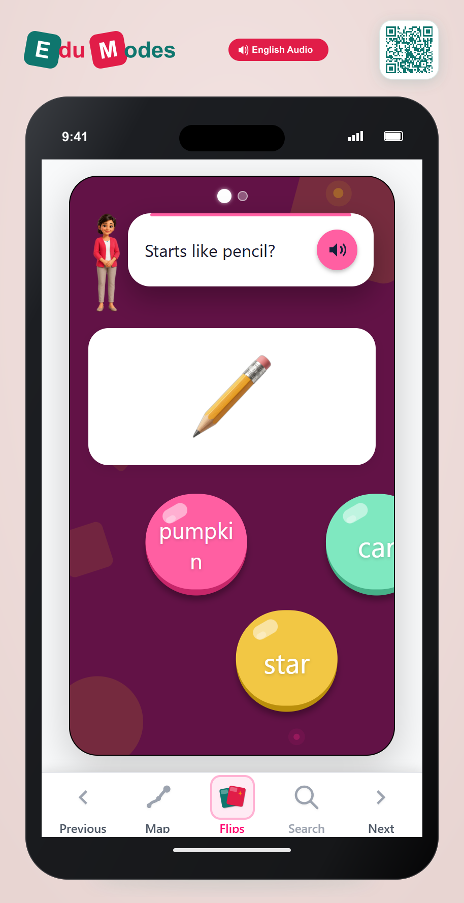 Which two words start with the same sound? - Part 7 - Interactive Learning Game Preview