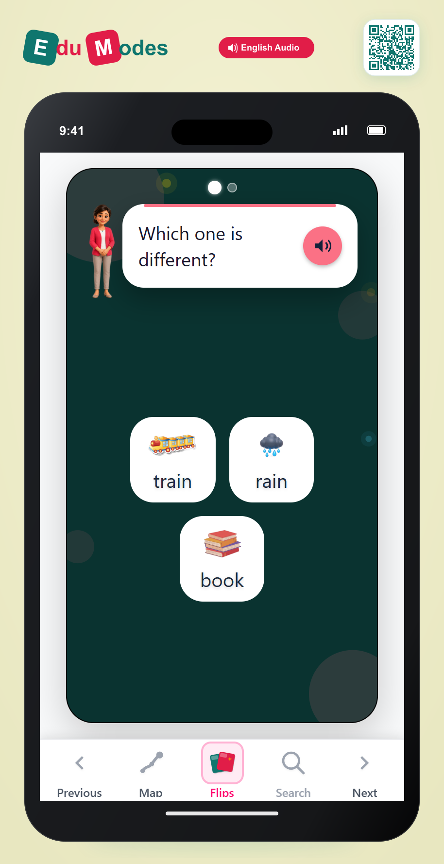 Which two words end with the same sound? - Part 10 - Interactive Learning Game Preview