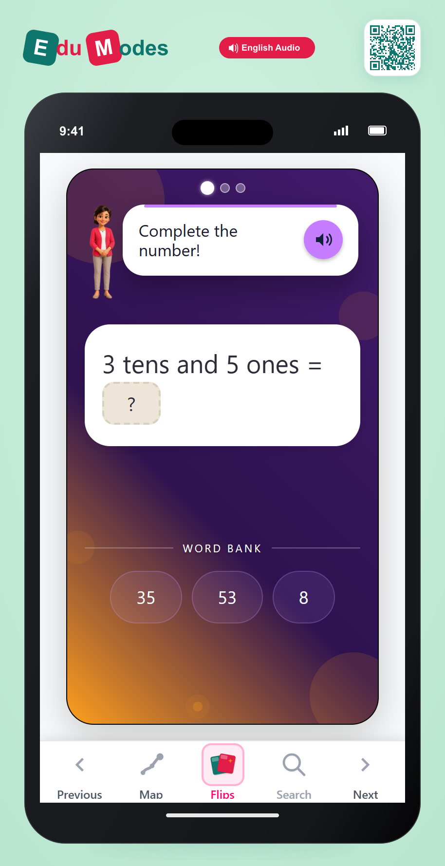 Tens and Ones in 30s and 40s - Interactive Learning Game Preview