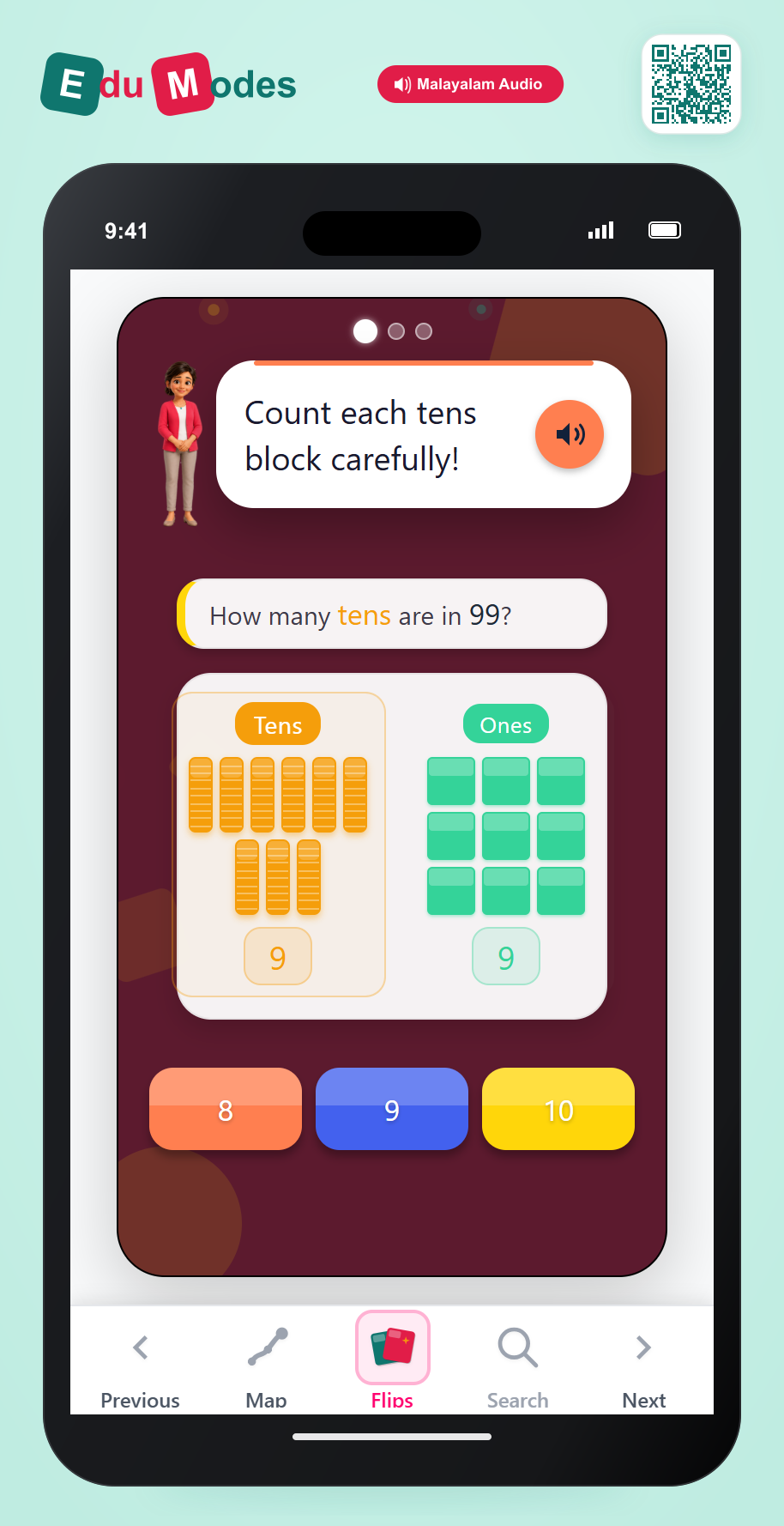 The Number 99 (Malayalam) - Interactive Learning Game Preview