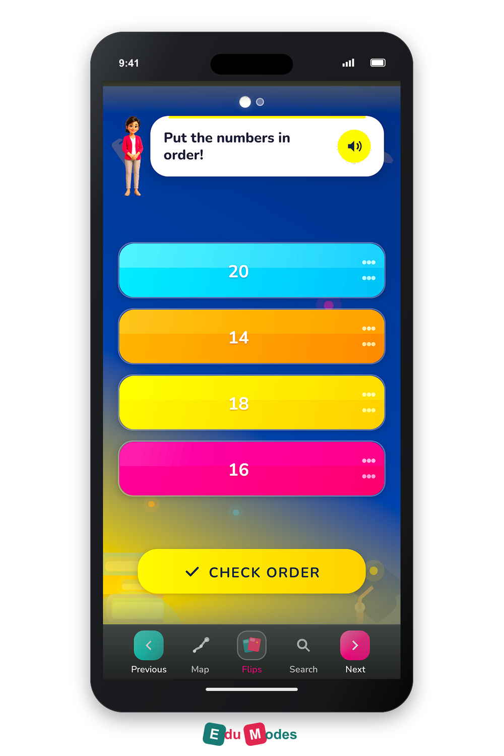 Grade 1 - Counting by twos, fives and tens - Flip 3 - Interactive Learning Game Preview