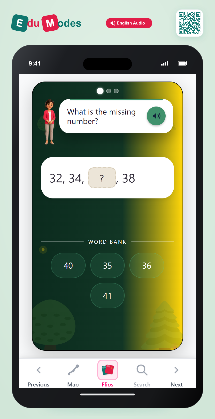 Grade 1 - Counting by twos, fives and tens - Flip 10 - Interactive Learning Game Preview