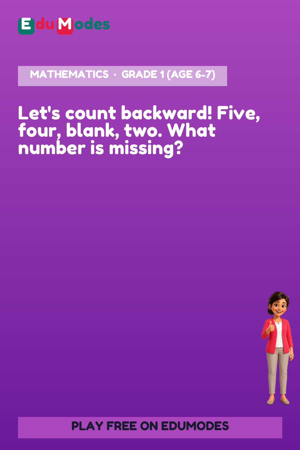 Count F/B 5 - Sequence - Interactive Learning Game Preview