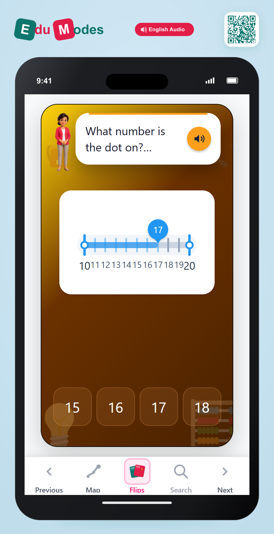 Read Number Line 10 to 20 - Interactive Learning Game Preview