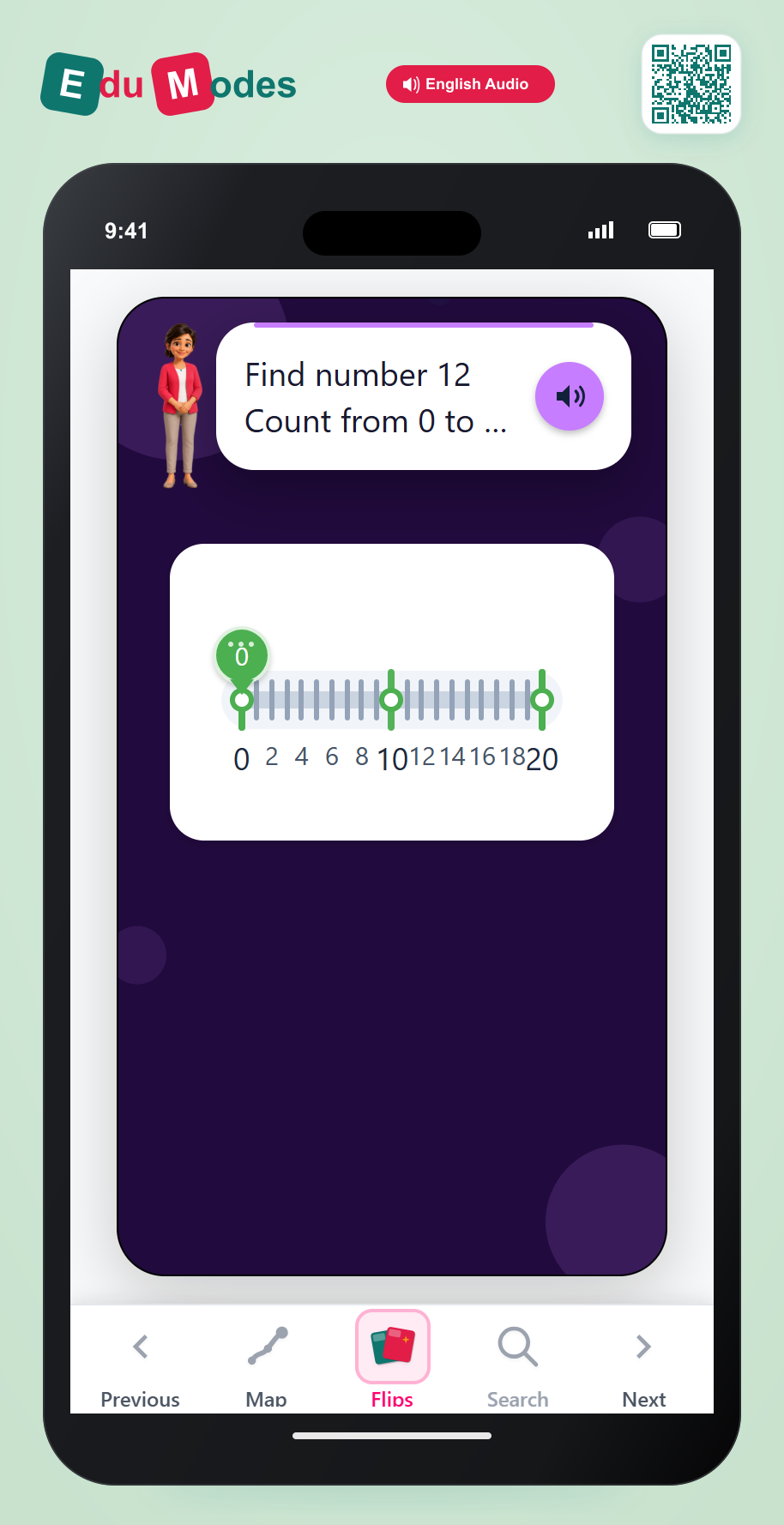 Place Number 0 to 20 - Interactive Learning Game Preview
