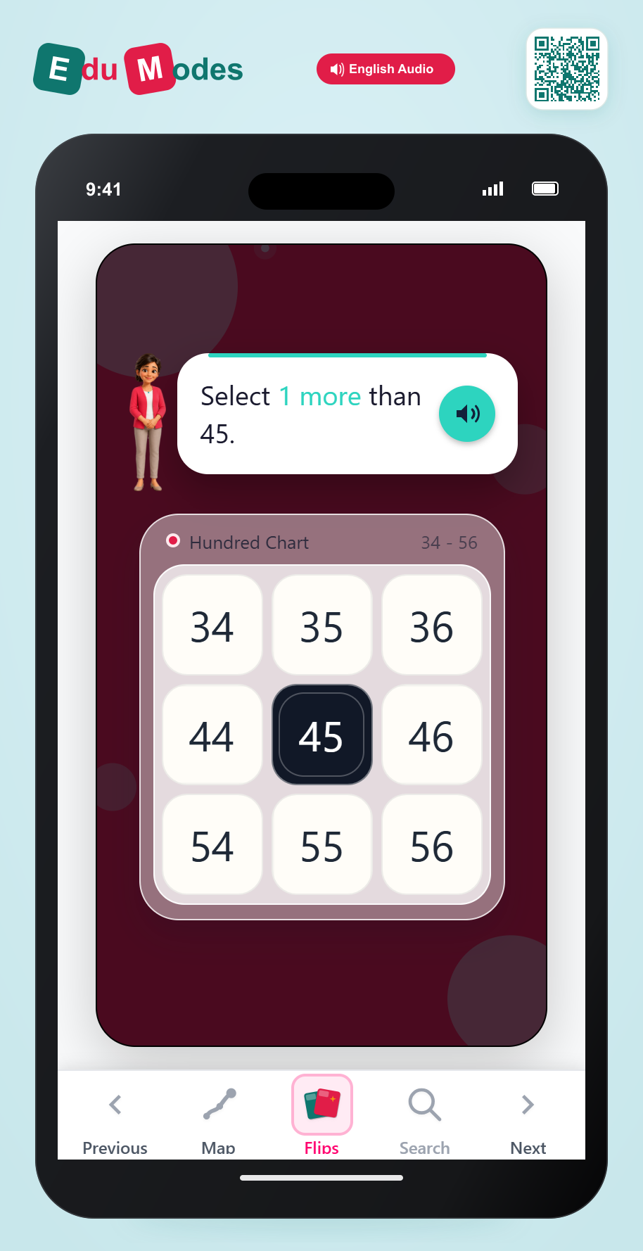 One More (Hundred Chart) - Interactive Learning Game Preview