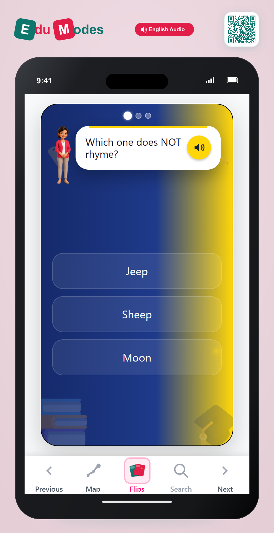 Odd One Out (Long Vowels 2) - Interactive Learning Game Preview
