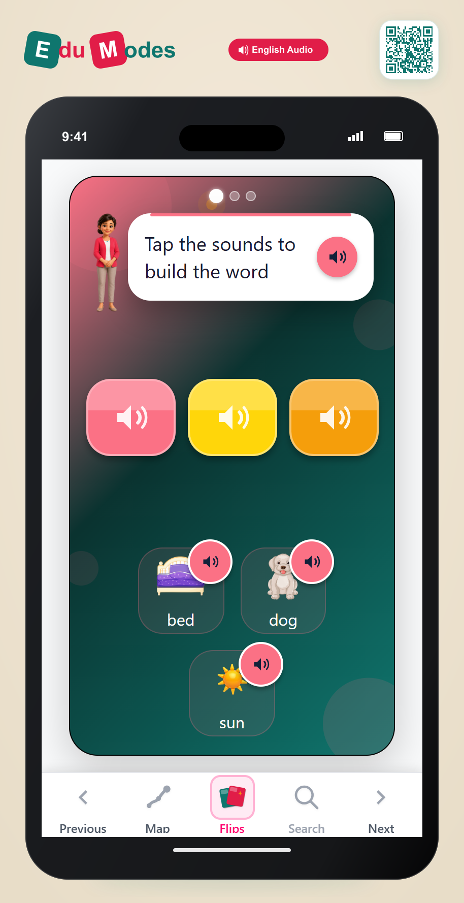 Blend Sounds: E & O Words - Interactive Learning Game Preview