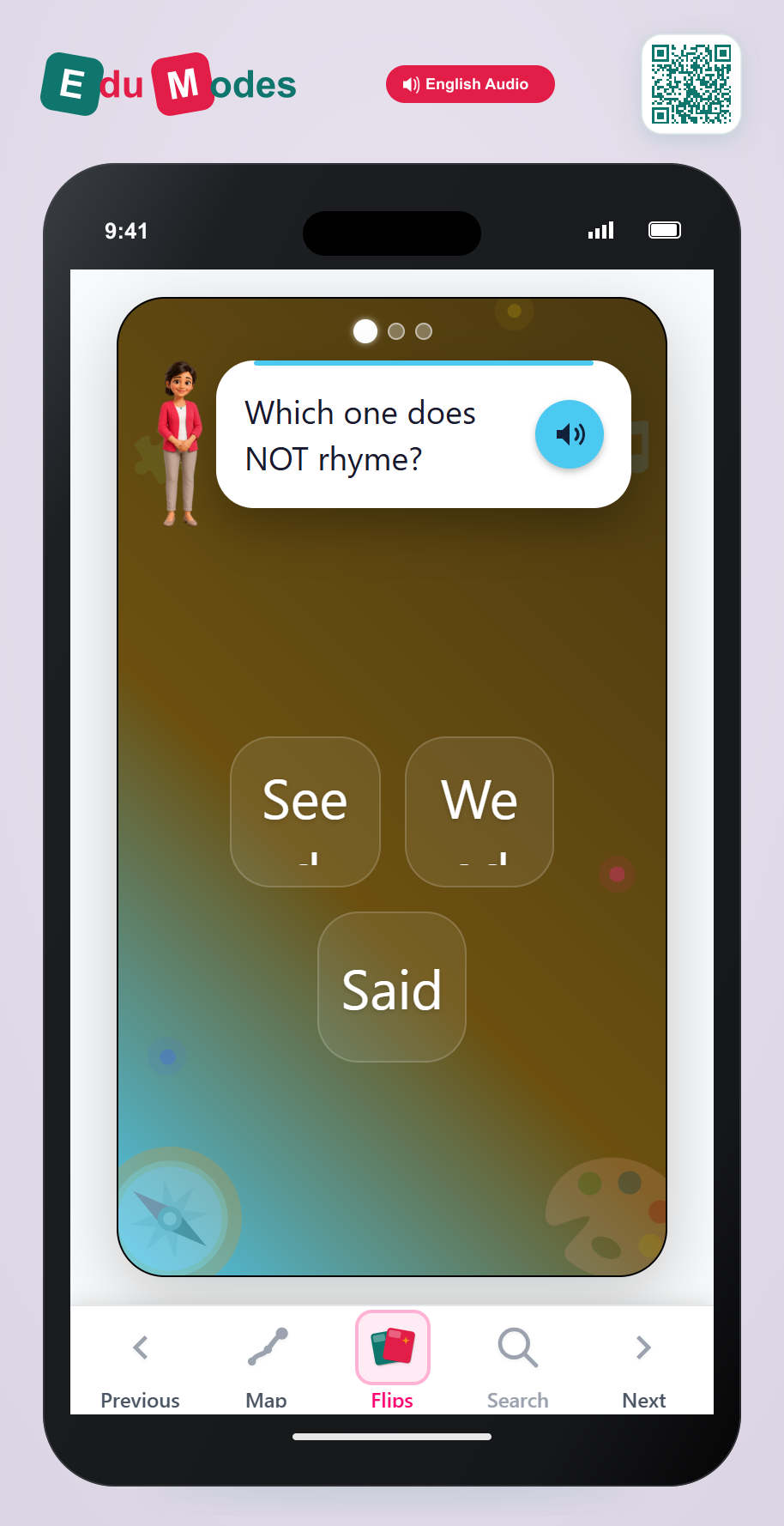 Odd One Out (Vowel Teams) - Interactive Learning Game Preview