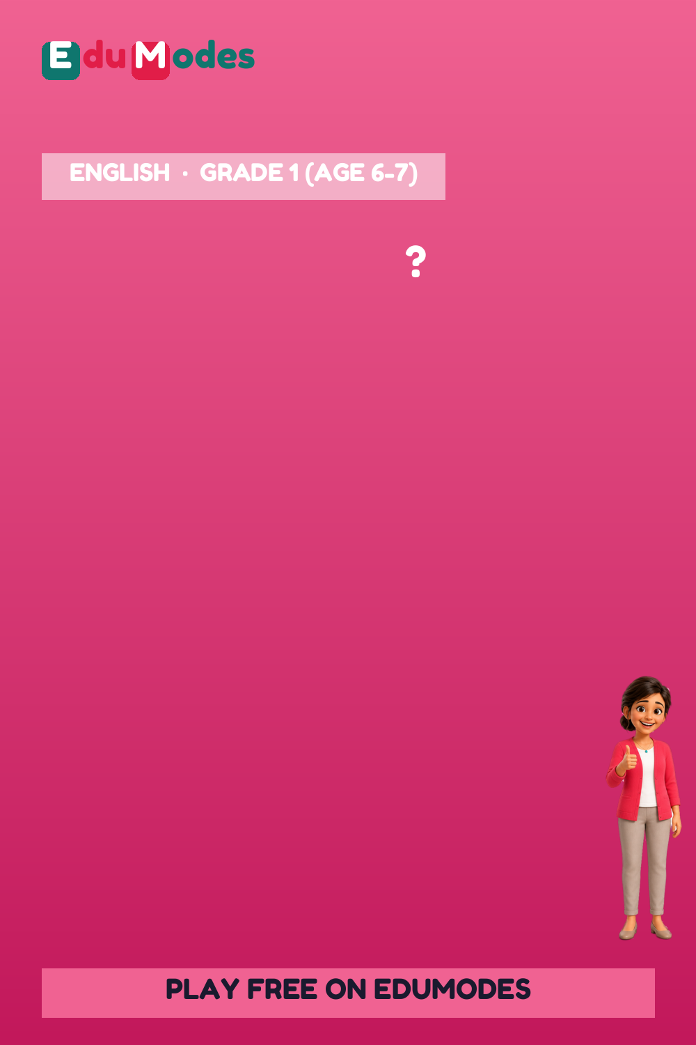 Odd One Out (CVC Set 3) - Interactive Learning Game Preview