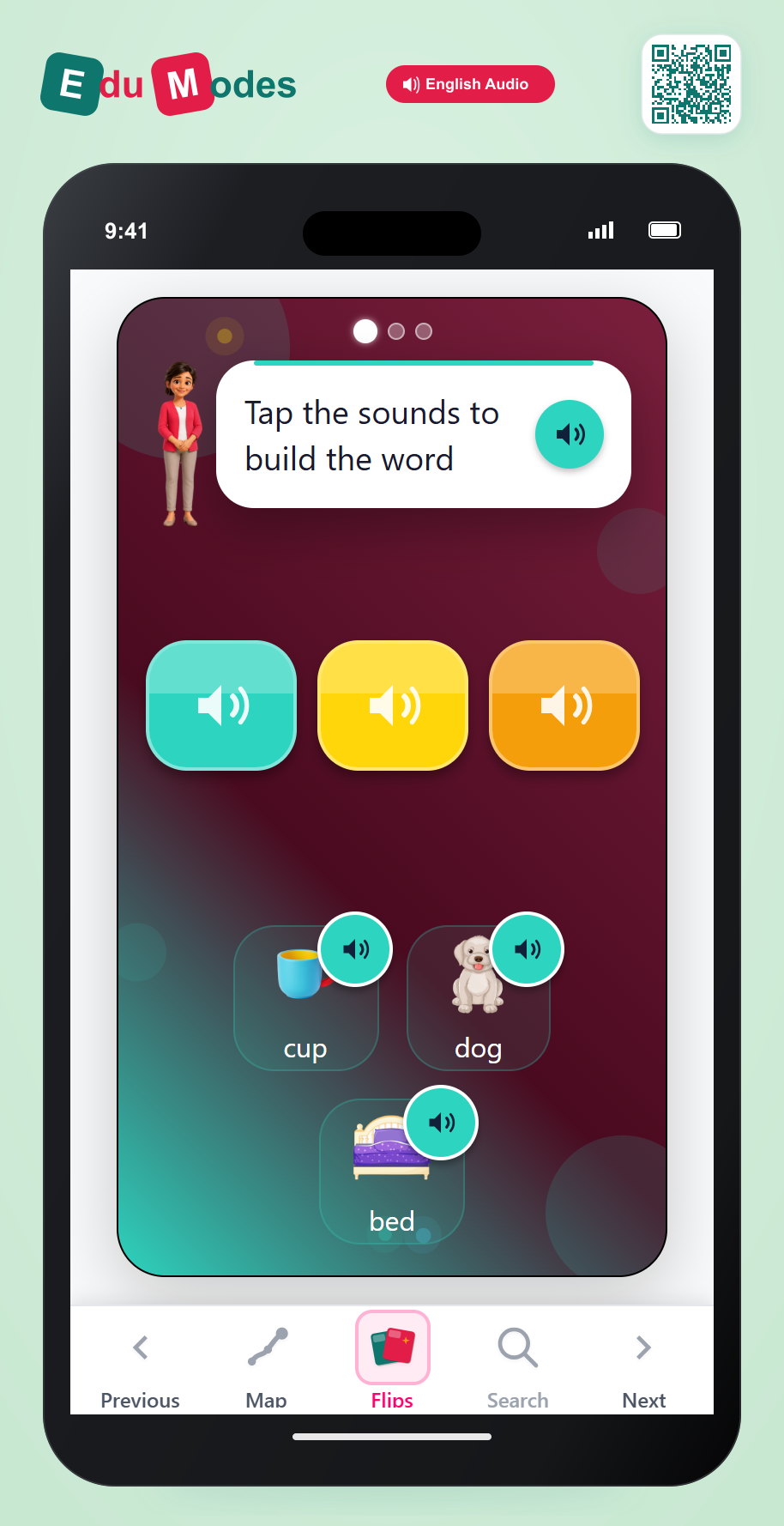Blend Sounds: Mixed Words 1 - Interactive Learning Game Preview