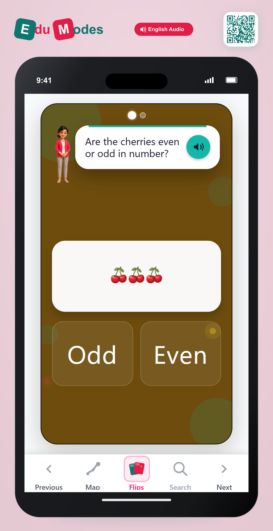 Grade 1 - Even or odd - Flip 2 - Interactive Learning Game Preview