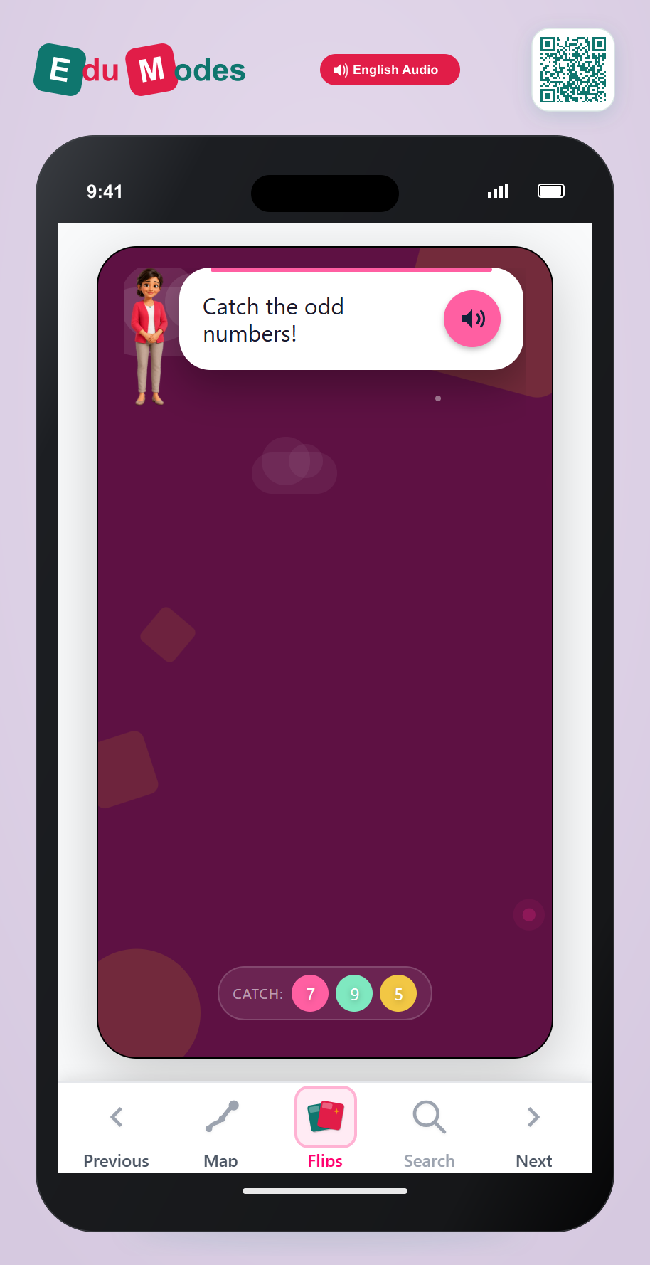 Grade 1 - Even or odd - Flip 6 - Interactive Learning Game Preview