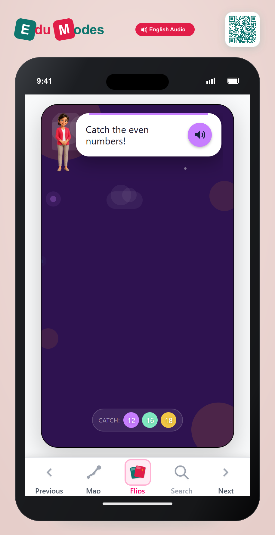 Grade 1 - Even or odd - Flip 8 - Interactive Learning Game Preview