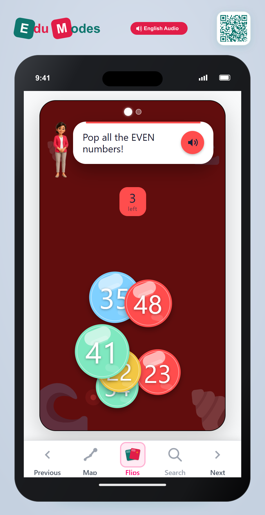 Pop Big Number Bubbles - Interactive Learning Game Preview