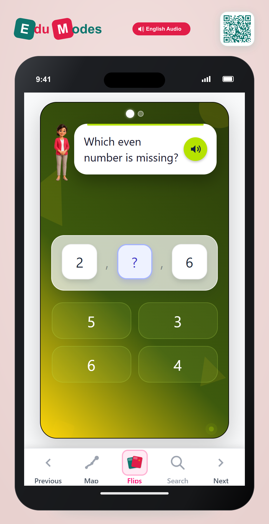 Which even or odd number comes before or after - Even After Visual 1 - Interactive Learning Game Preview