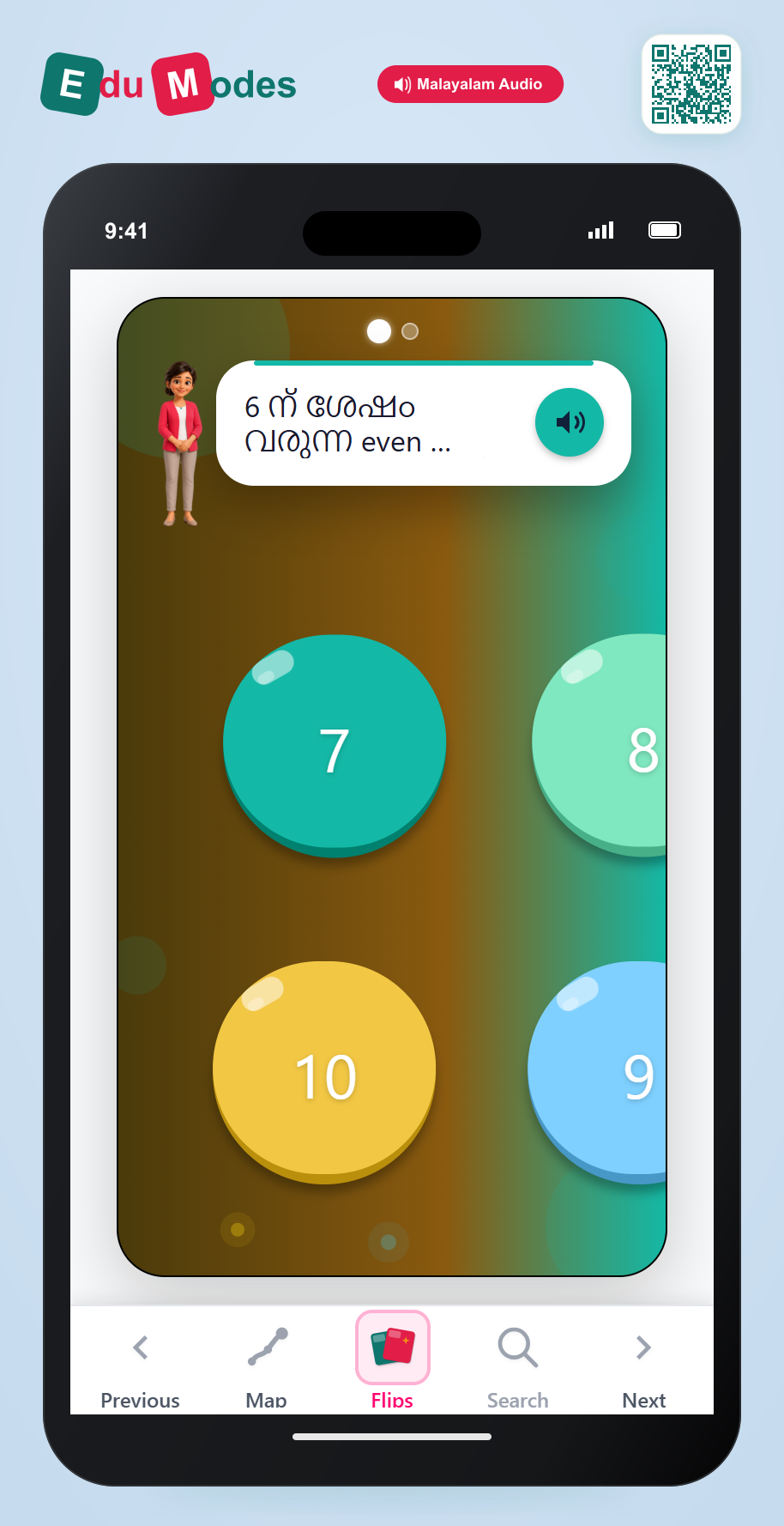 Which even or odd number comes before or after - Even After Abstract 1 (Malayalam) - Interactive Learning Game Preview