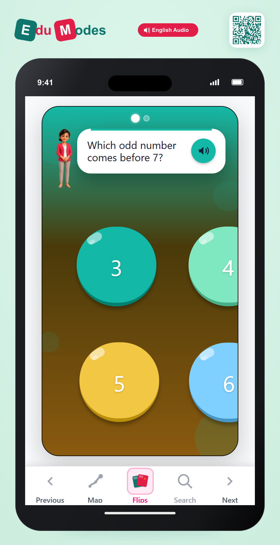 Which even or odd number comes before or after - Odd Before Abstract 1 - Interactive Learning Game Preview