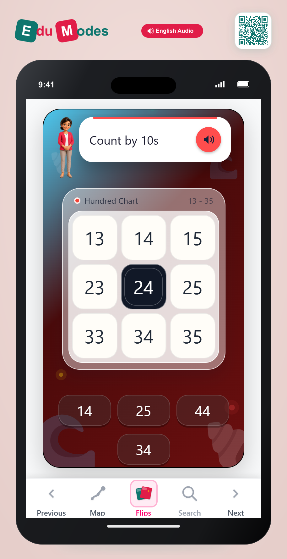 Skip Count by 10s on a Table (Medium 1) - Interactive Learning Game Preview