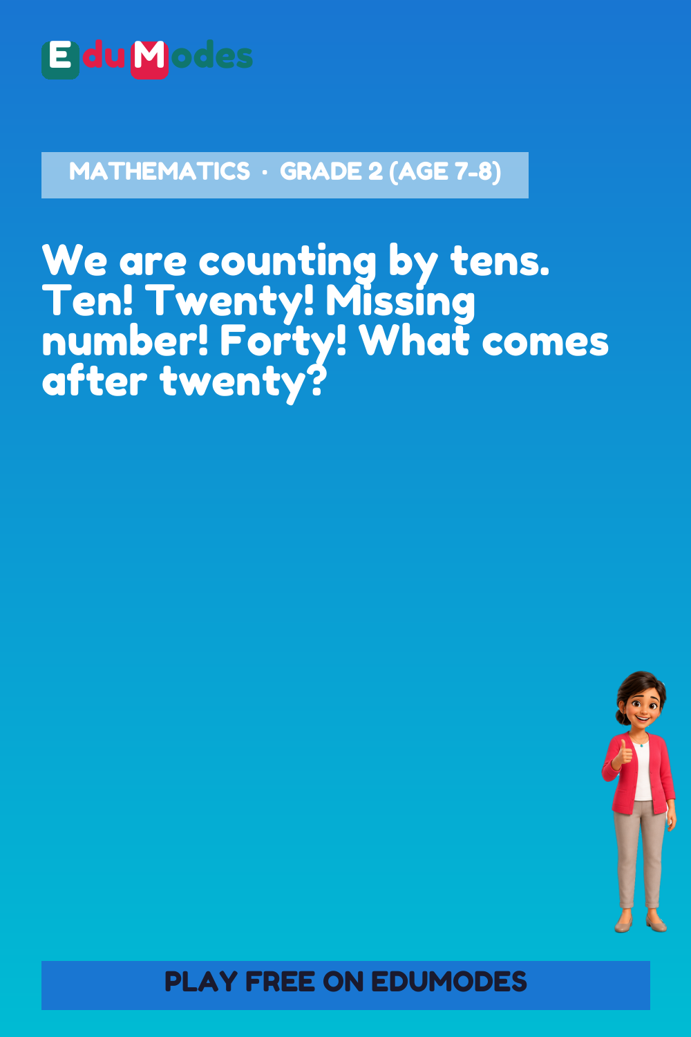 Skip-counting patterns - Missing 10s - Interactive Learning Game Preview
