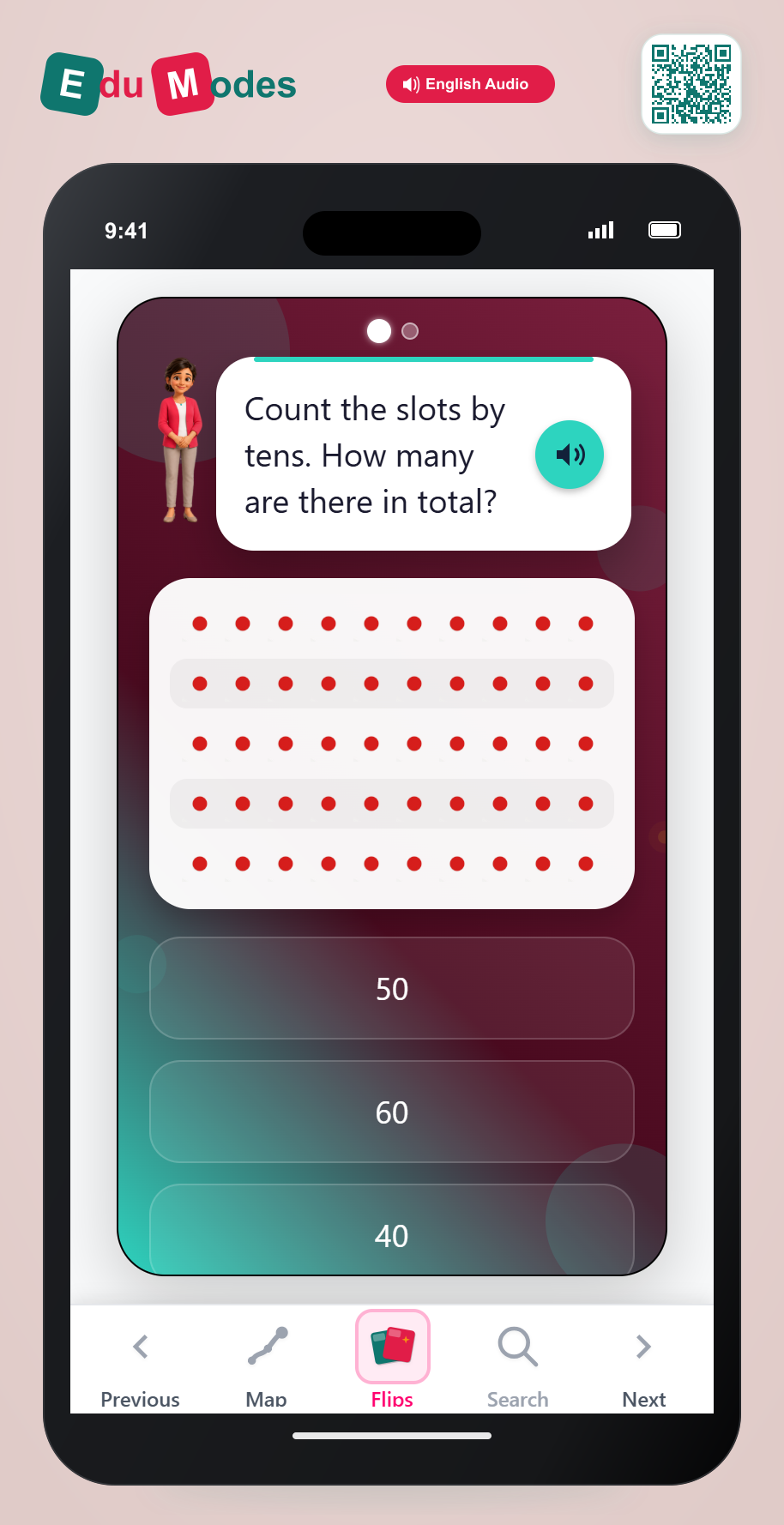 Skip-counting sequences - More Tens - Interactive Learning Game Preview