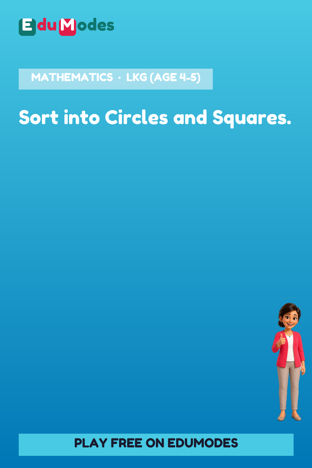 Sort the Shapes: Circle or Square - Interactive Learning Game Preview