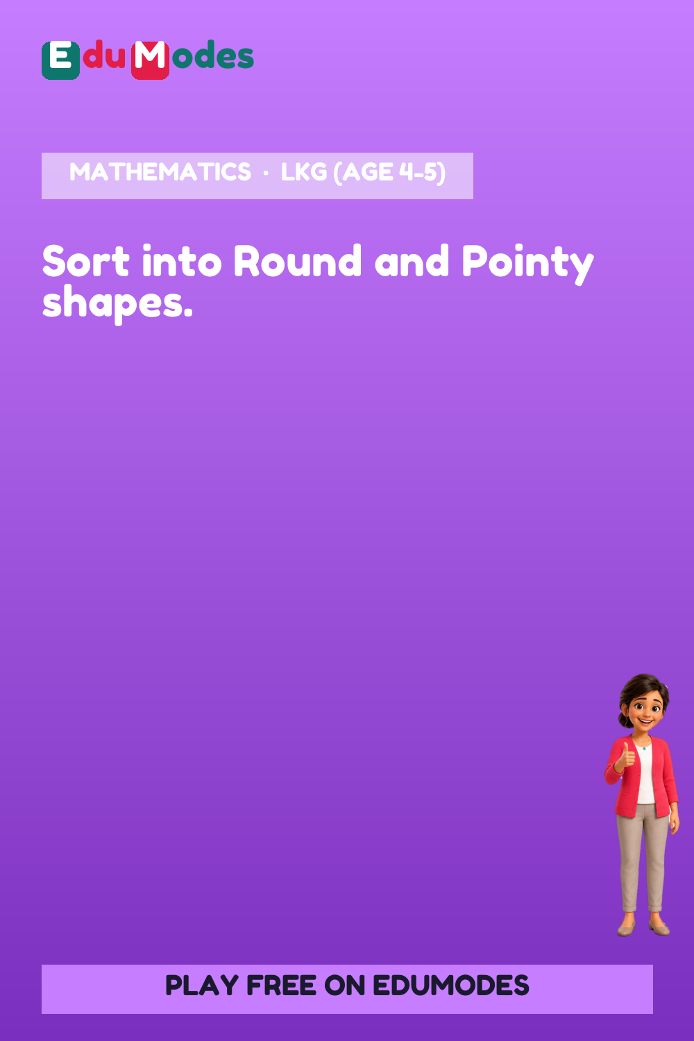 Sort the Shapes: Round or Pointy - Interactive Learning Game Preview