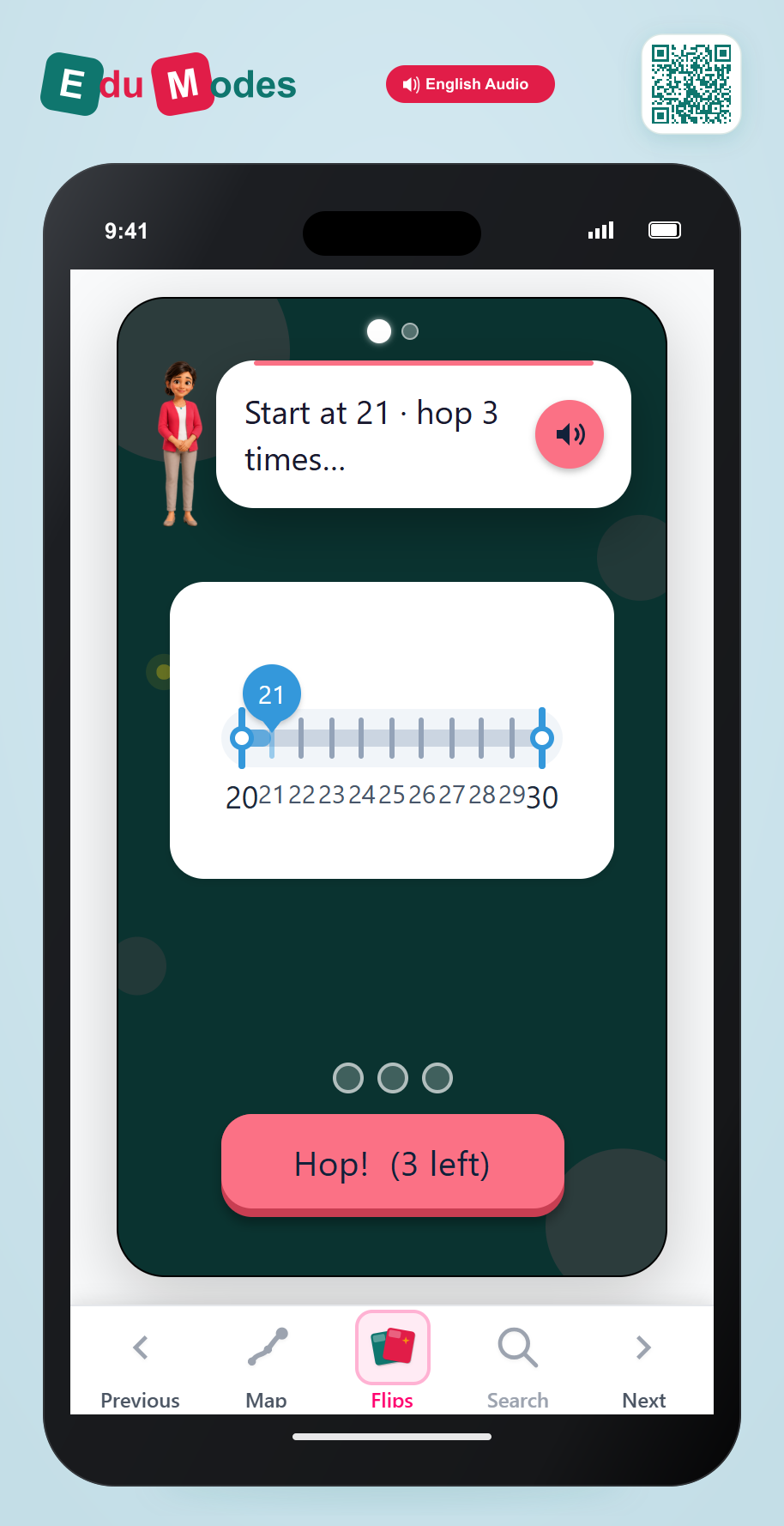 Hop on Line 20-30 - Interactive Learning Game Preview