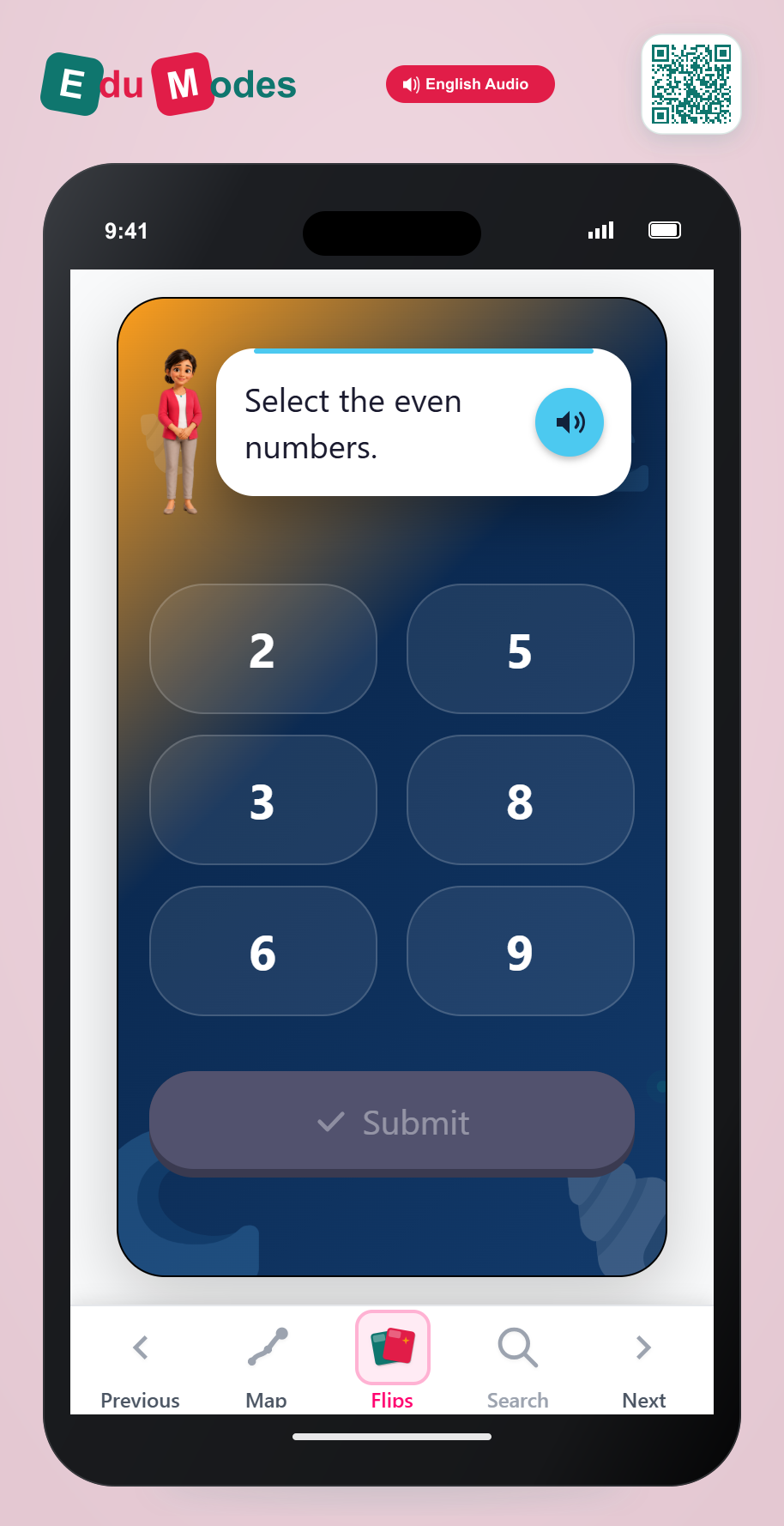 Select even or odd numbers - Select Even (1-10) - Interactive Learning Game Preview
